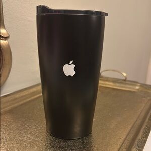 Apple Matte Black Travel Mug